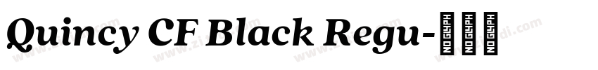 Quincy CF Black Regu字体转换